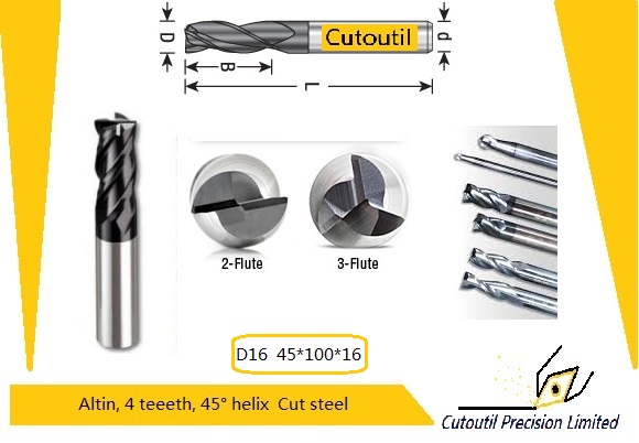 D16  45*100*16-Carbide End mills