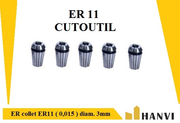 ER collet ER11 ( 0,015 ) diam. 3mm-Hanvitools