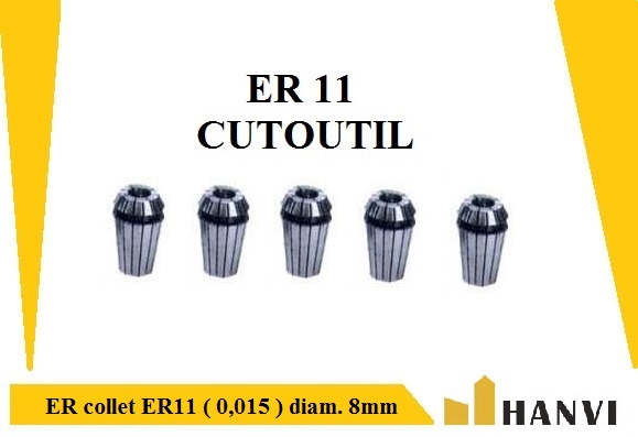 ER collet ER11 ( 0,015 ) diam. 8mm-Hanvitools