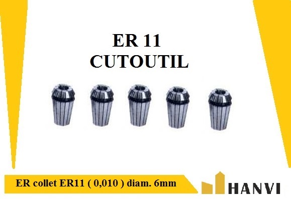 ER collet ER11 ( 0,010 ) diam. 6mm-Hanvitools