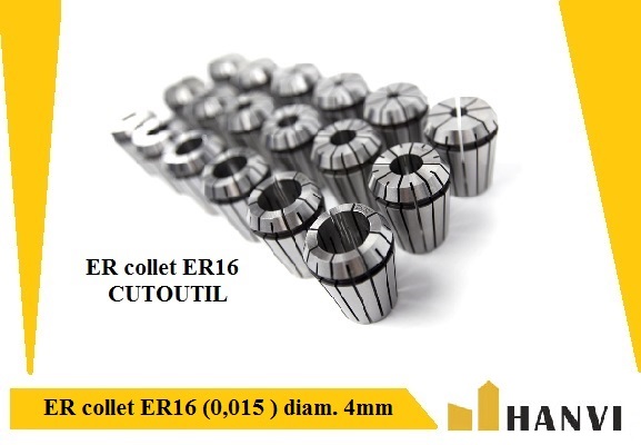 ER collet ER16 (0,015 ) diam. 4mm-Hanvitools
