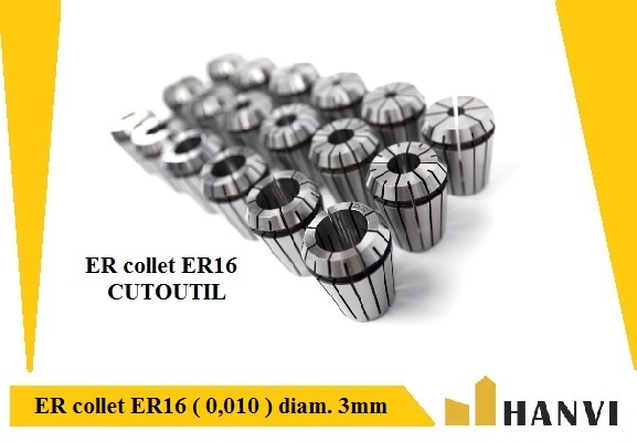 ER collet ER16 ( 0,010 ) diam. 3mm-Hanvitools