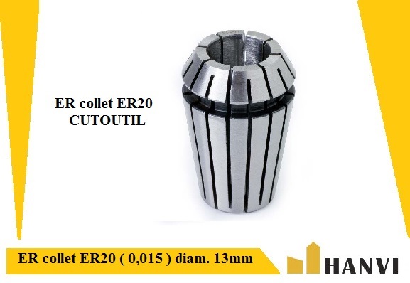 ER collet ER20 ( 0,015 ) diam. 13mm-Hanvitools