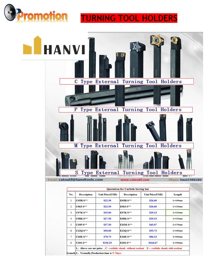 Turning Tool Promotion-TURNING TOOL HOLDERS