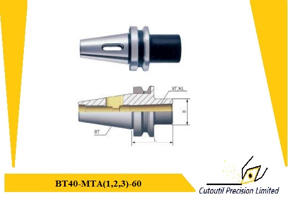 BT40-MTA(1,2,3)-60-Tool Holder